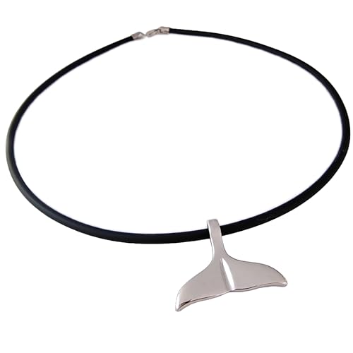 Gioielli Aurum - Halskette mit Anhänger Walschwanz aus 925er-Silber, Schmuckstück Meer Surfen und Apnoe, Unisex von Gioielli Aurum
