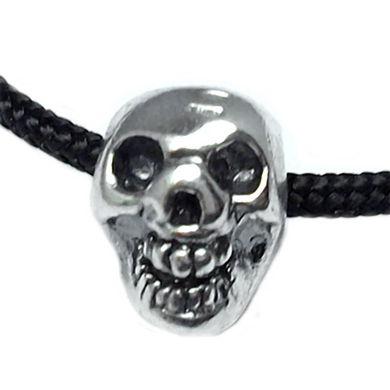 Bead Skull Totenkopf-Charm-Anhänger Aus Oxidiertem 925Er Silber von GioielliAurum