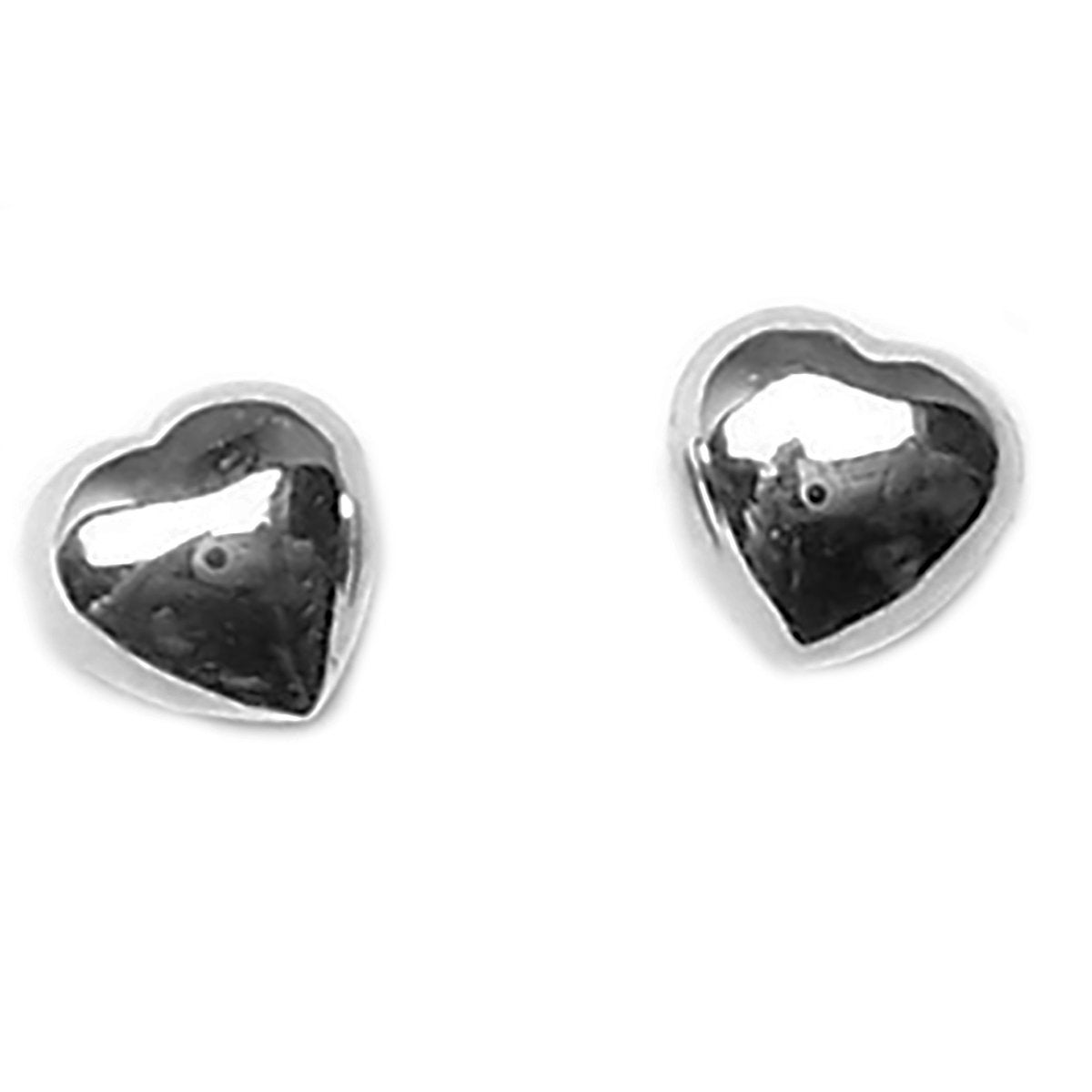 Herzförmige Ohrstecker Für Damen Aus 18 Karat Weißgold von GioielliAurum