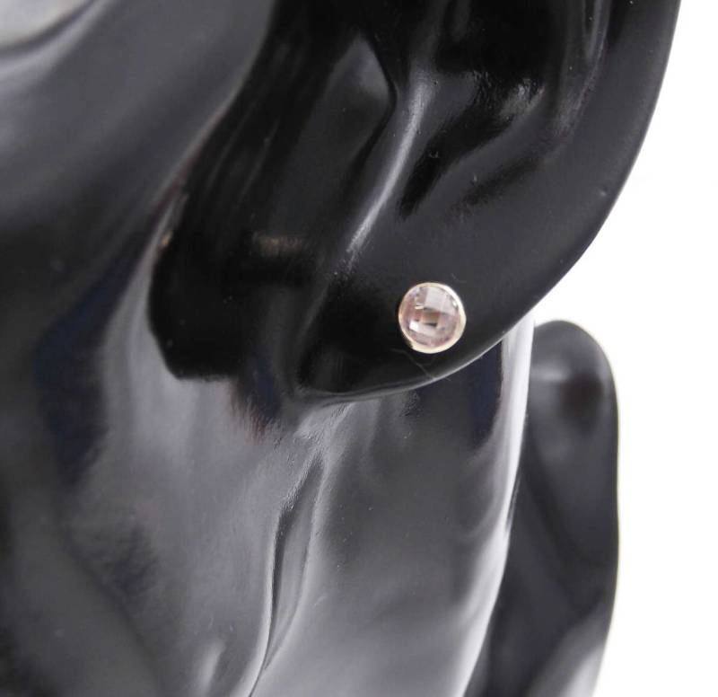 Punto Luce Ohrringe Für Damen Aus 14 Karat Gelbgold Mit Weißen Zirkonia von GioielliAurum