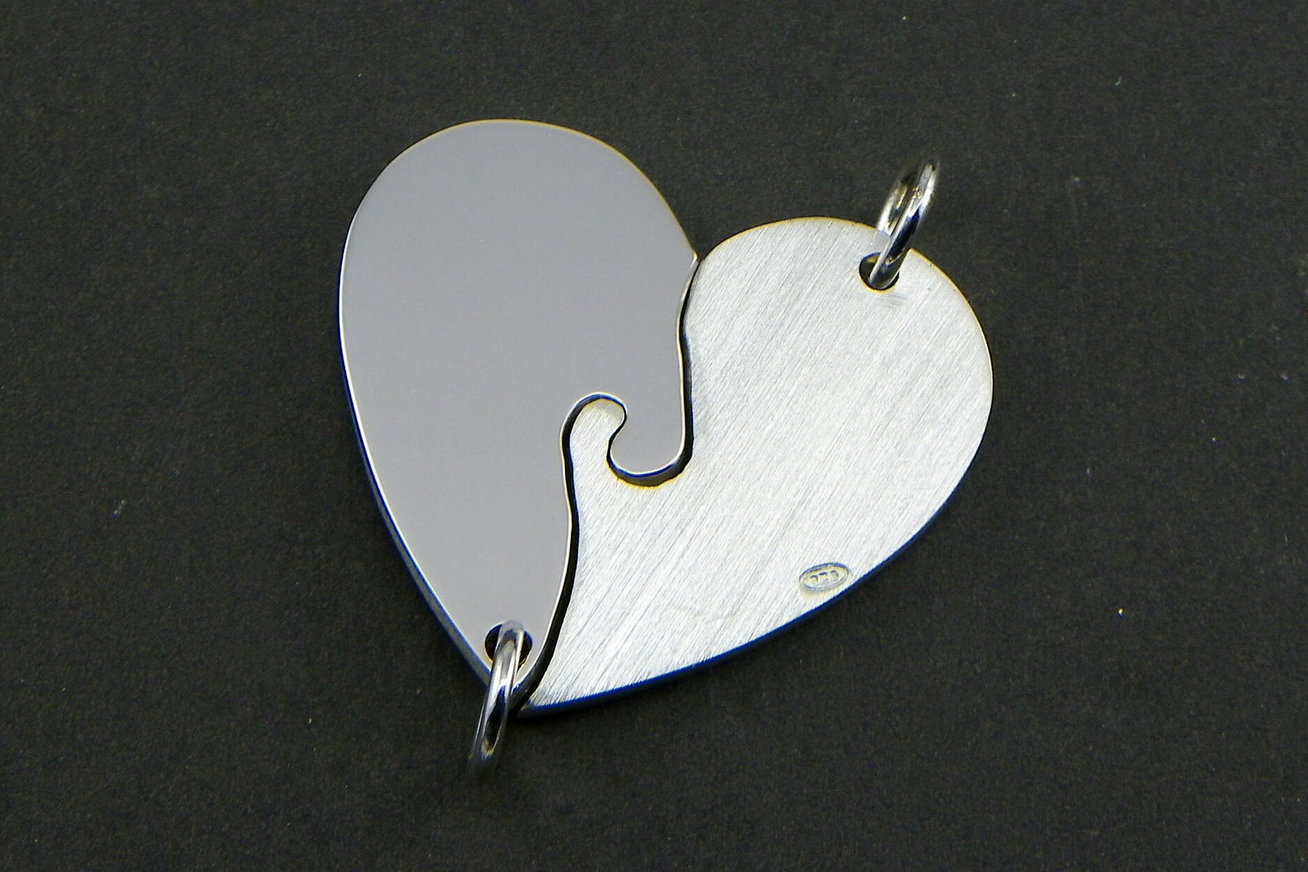 Doppelanhänger, Herz - Puzzle Aus Silber 925 Doppelanhänger, Herz - Puzzle Aus Silber 925 von GioielliOliveri