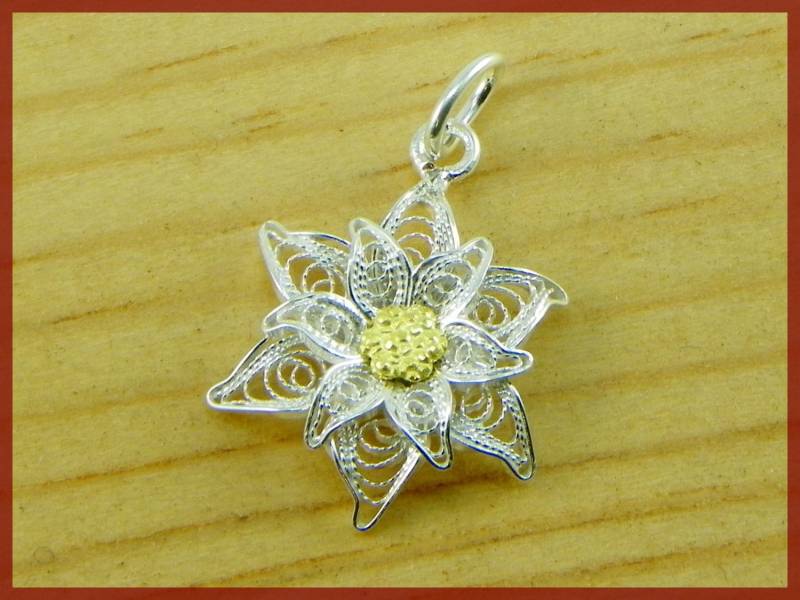 Edelweiss, Silber Filigran - Kleine Größe Made in Italy Edelweiss, Silber Filigran - Kleine Größe Made in Italy von GioielliOliveri