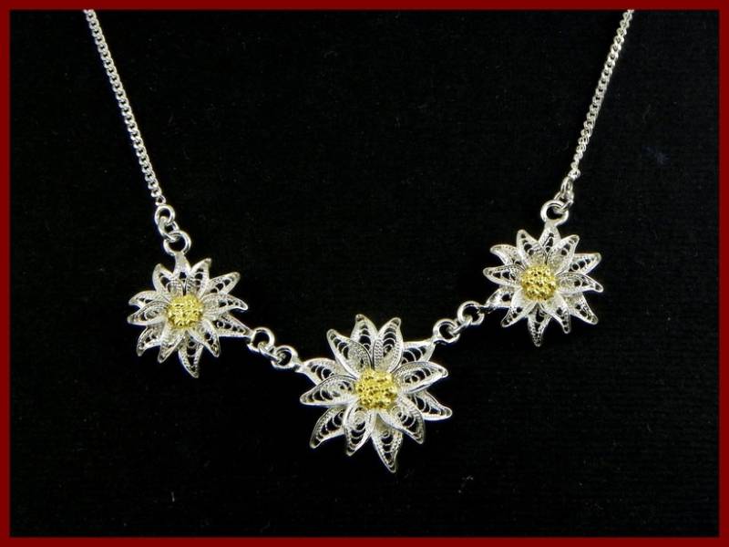 Edelweiß Collier , Silber Filigran - Made in Italy Edelweiß Collier , Silber Filigran - Made in Italy von GioielliOliveri