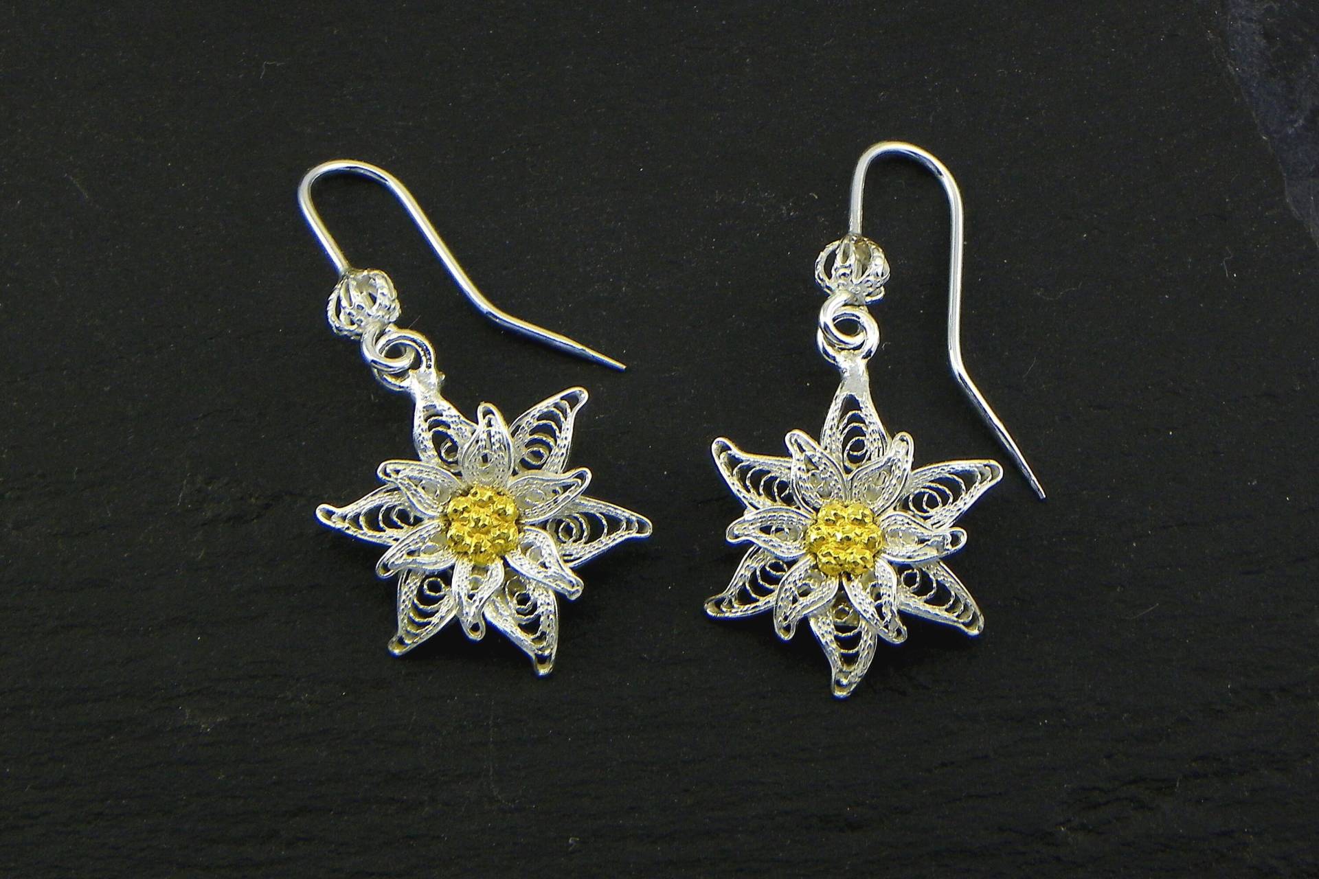 Edelweiß Ohrhänger, Silber Filigran - Made in Italy G Edelweiß Ohrhänger, Silber Filigran - Made in Italy G von GioielliOliveri