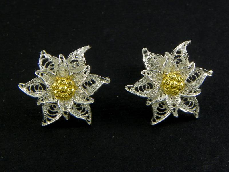 Edelweiß Ohrhänger , Silber Filigree - Made in Italy Edelweiß Ohrhänger , Silber Filigree - Made in Italy von GioielliOliveri
