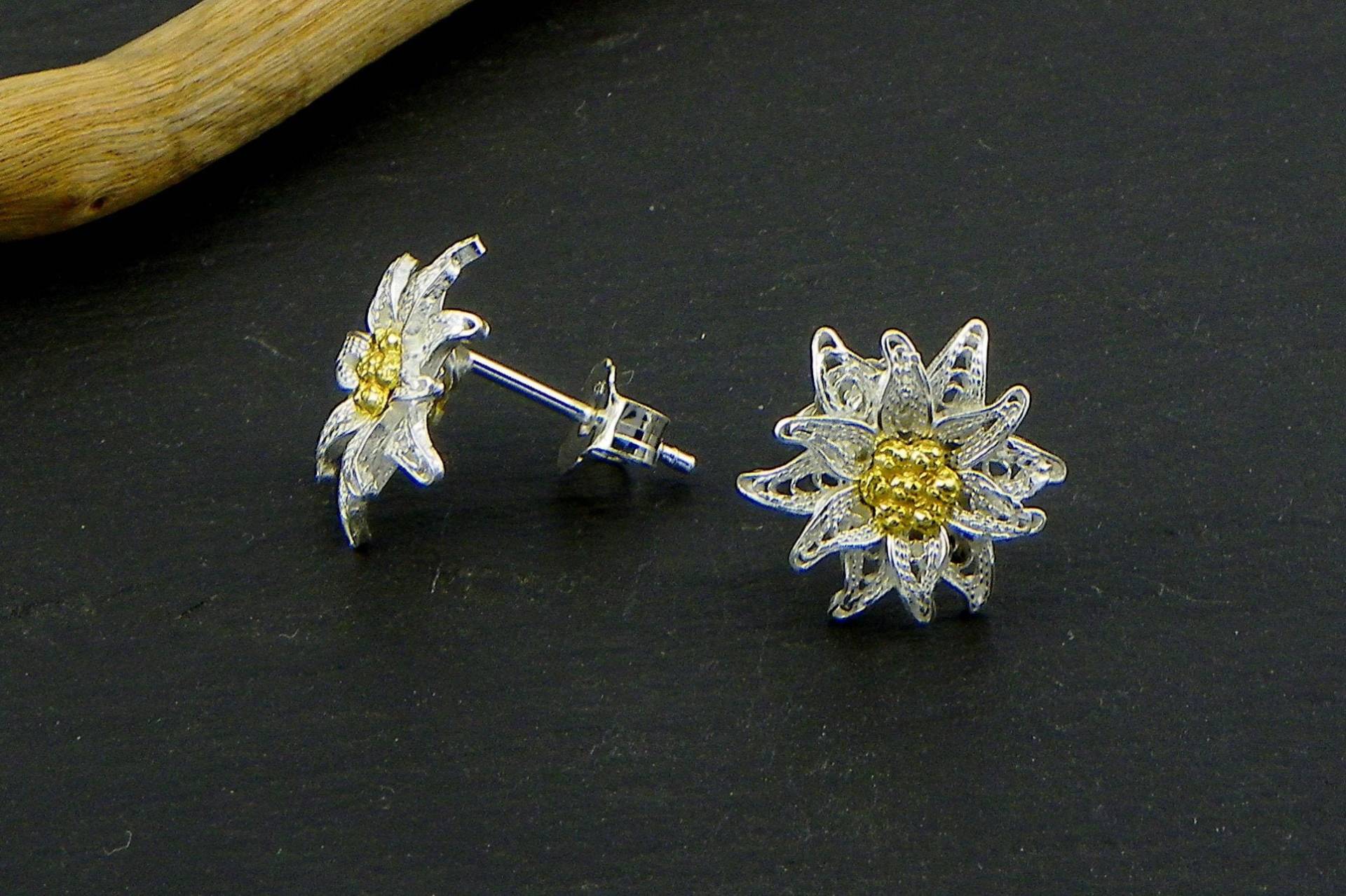Edelweiß Ohrhänger , Silber Filligran - Made in Italy -Pic Edelweiß Ohrhänger , Silber Filligran - Made in Italy -Pic von GioielliOliveri