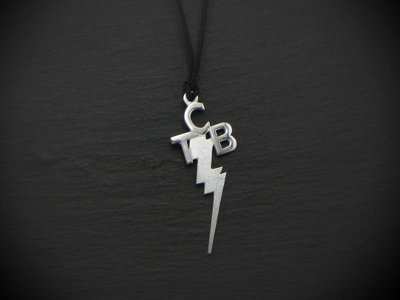 Elvis Presley Anhänger Tcb , Sterling Silber 925 Elvis Presley Anhänger Tcb , Sterling Silber 925 von GioielliOliveri