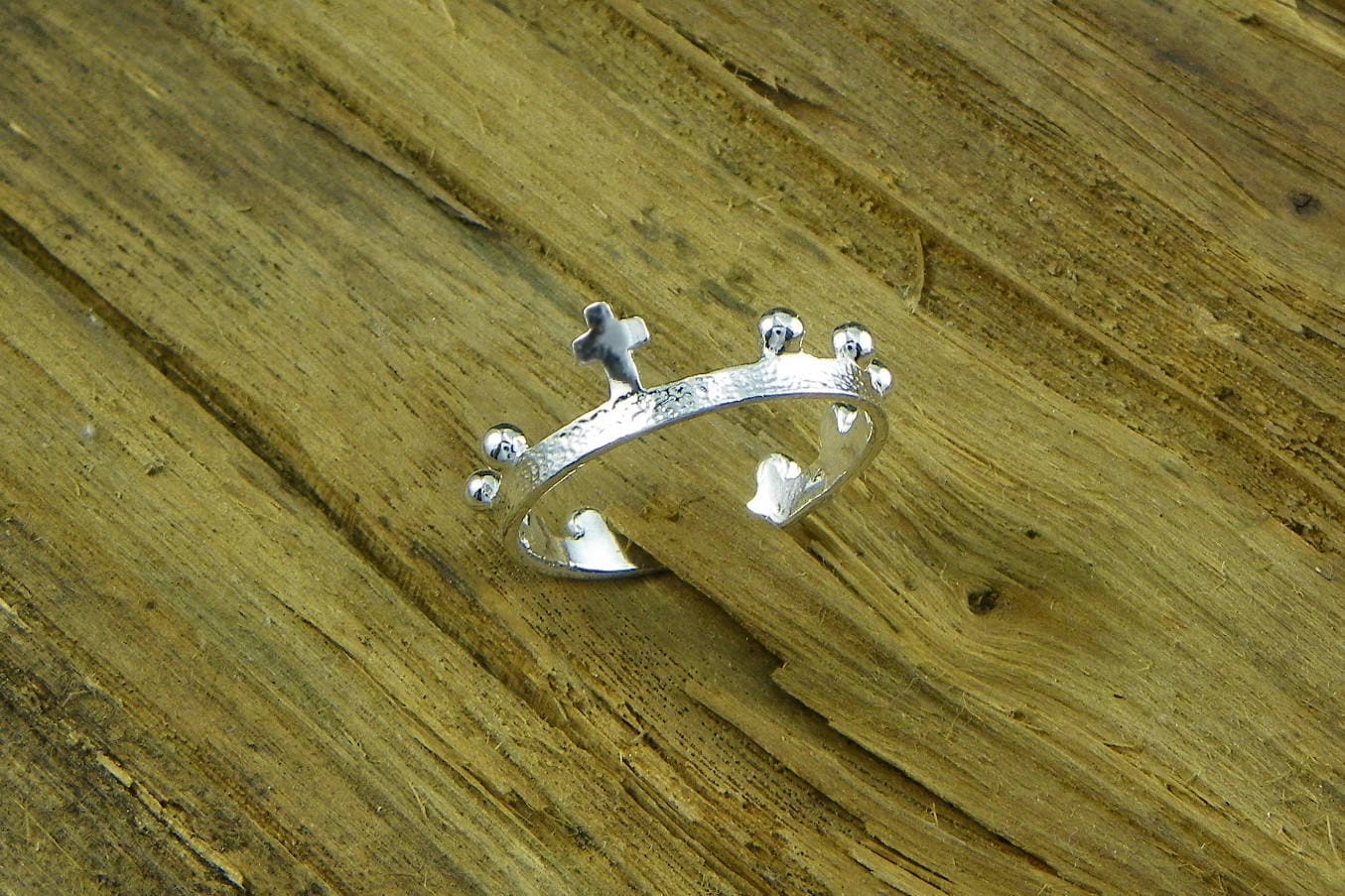 Kronen Rosenkranz Ring Silber 800/1000 - Made in Italy Kronen Rosenkranz Ring Silber 800/1000 - Made in Italy von GioielliOliveri