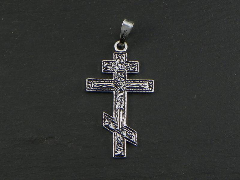 Orthodoxes Kreuz Anhänger - Sterling Silber Orthodoxes Kreuz Anhänger - Sterling Silber von GioielliOliveri