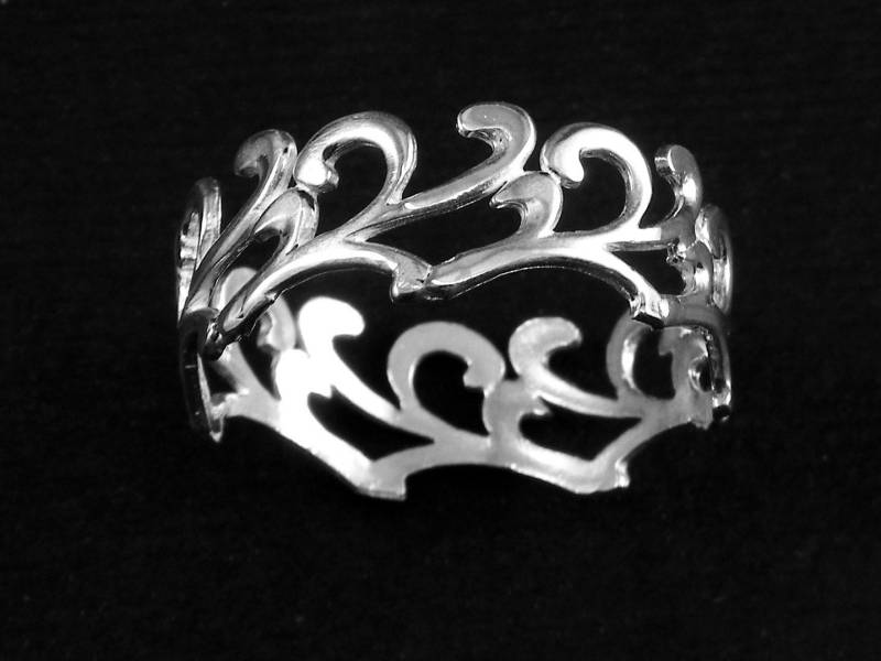 Silber Bandring Durchbrochene Dekoration - Handmade in Italy Silber Bandring Durchbrochene Dekoration - Handmade in Italy von GioielliOliveri