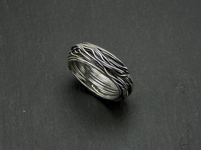 stroh Ring in Silber stroh Ring in Silber von GioielliOliveri