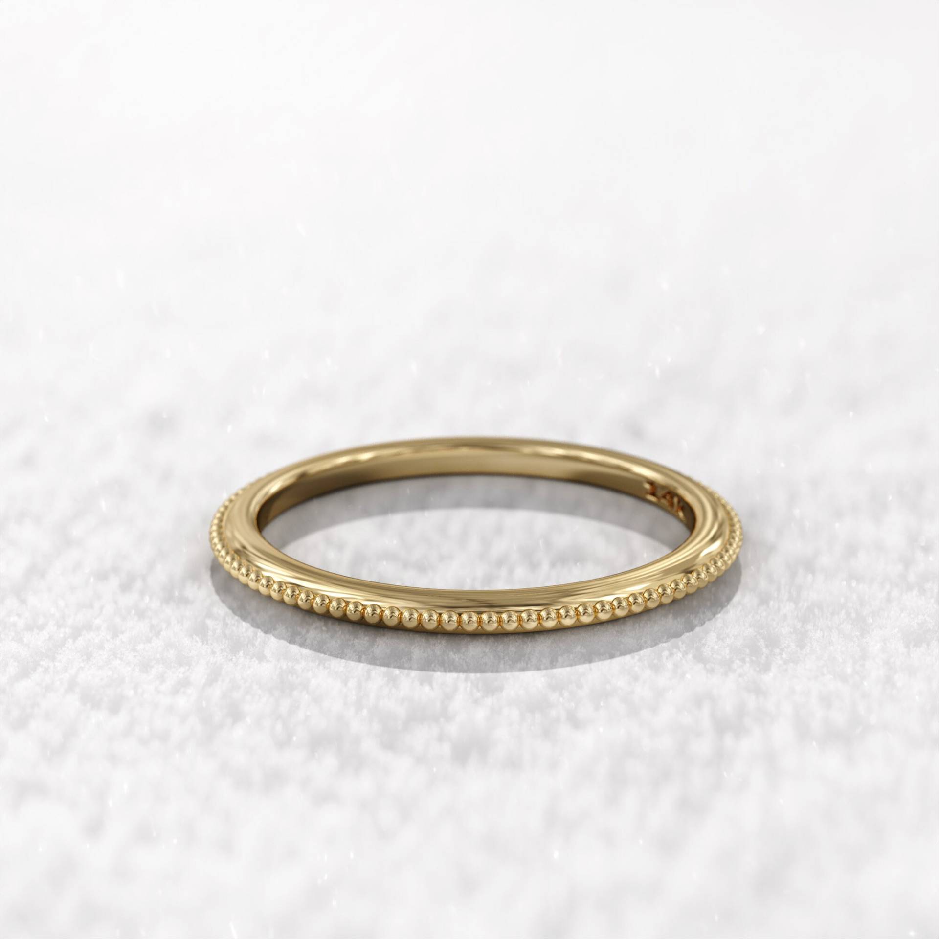 14K Gold Ehering Ring Stapelring Passender 1.5 | 1.8 2 2, 5mm Dünnes Band Einfaches Eheband von GioielliRings