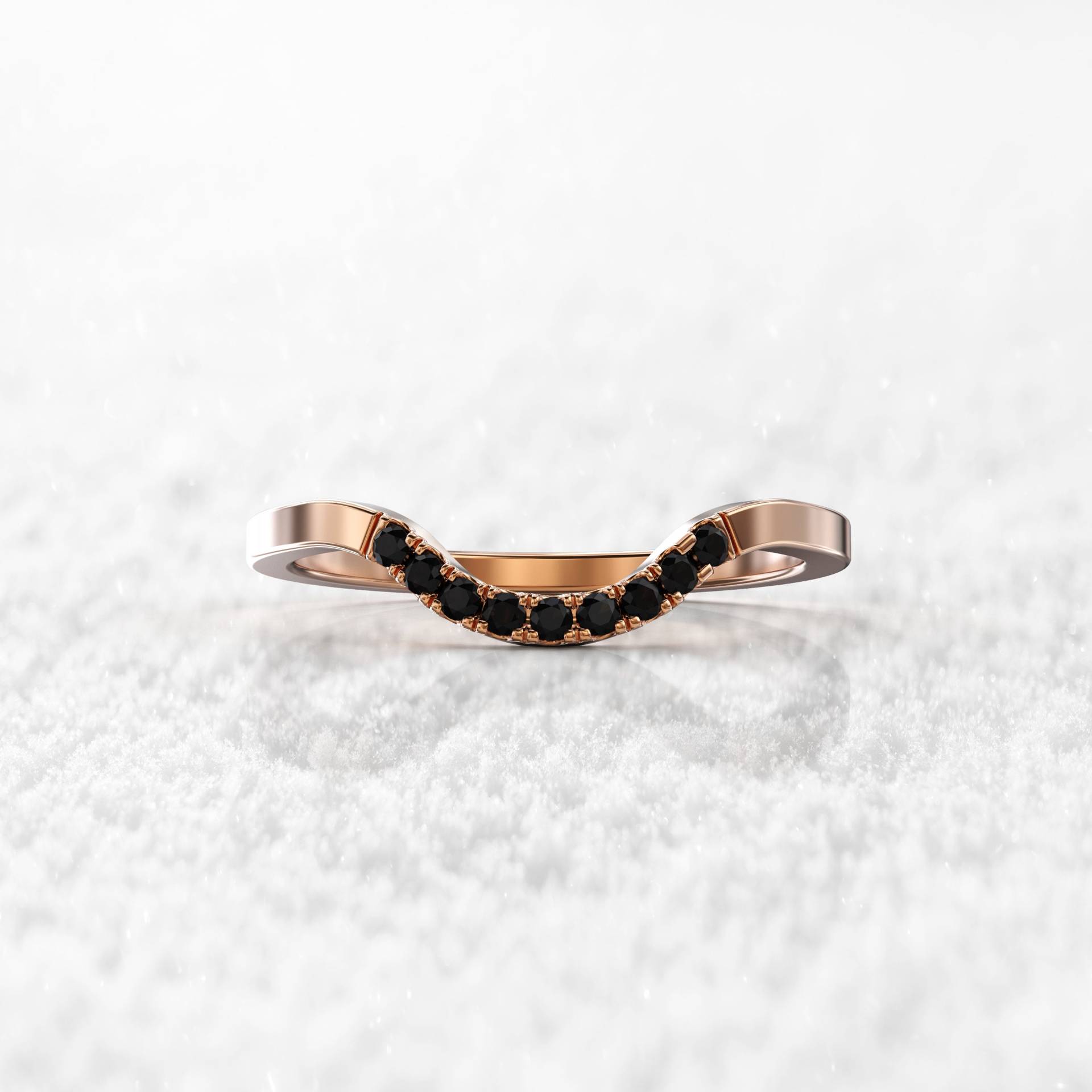 14K Rose Gold Stapel Ring | Kostenloser Versand Bereit Zum Verschenken Anpassbar in Rose, Gelb Oder Weißgold Handarbeit von GioielliRings