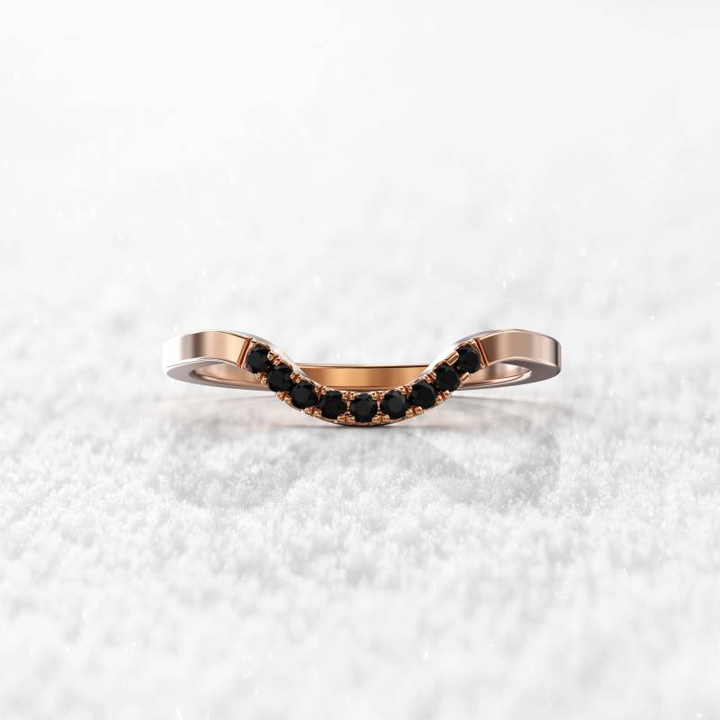 14K Rose Gold Stapel Ring | Kostenloser Versand Bereit Zum Verschenken Anpassbar in Rose, Gelb Oder Weißgold Handarbeit von GioielliRings