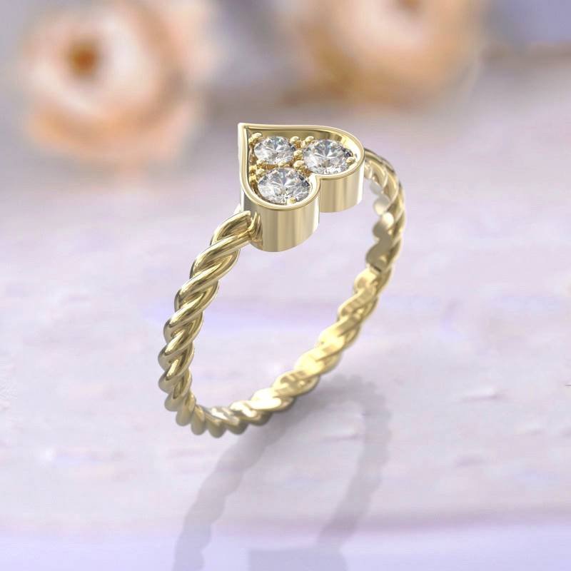 Art-Deco-Verlobungsring Alternative 14K Gelbgold Diamant Ring Frauen Stapelbar Jubiläum Geschenk Einzigartige Marquise Versprechen Brautgeschenk von GioielliRings