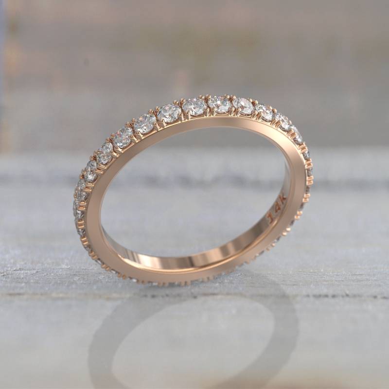 Atemberaubendes 1Ct Diamant Band in 14K/18K Gold | Eternity Ring Familienerbstück Geschenk von GioielliRings