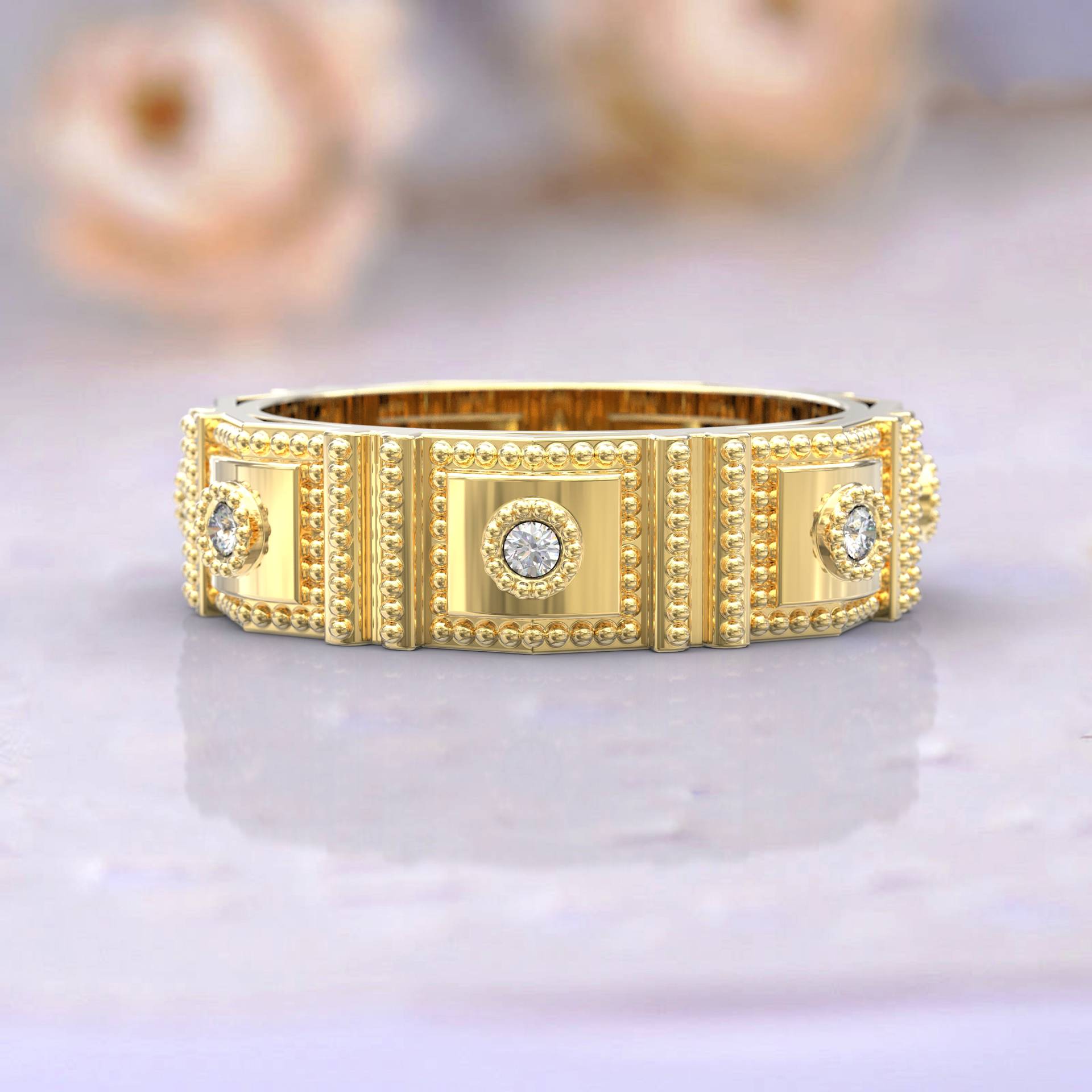 Eheringe Eternity Ring 14K Solid Gold 6 Mm Ehering von GioielliRings