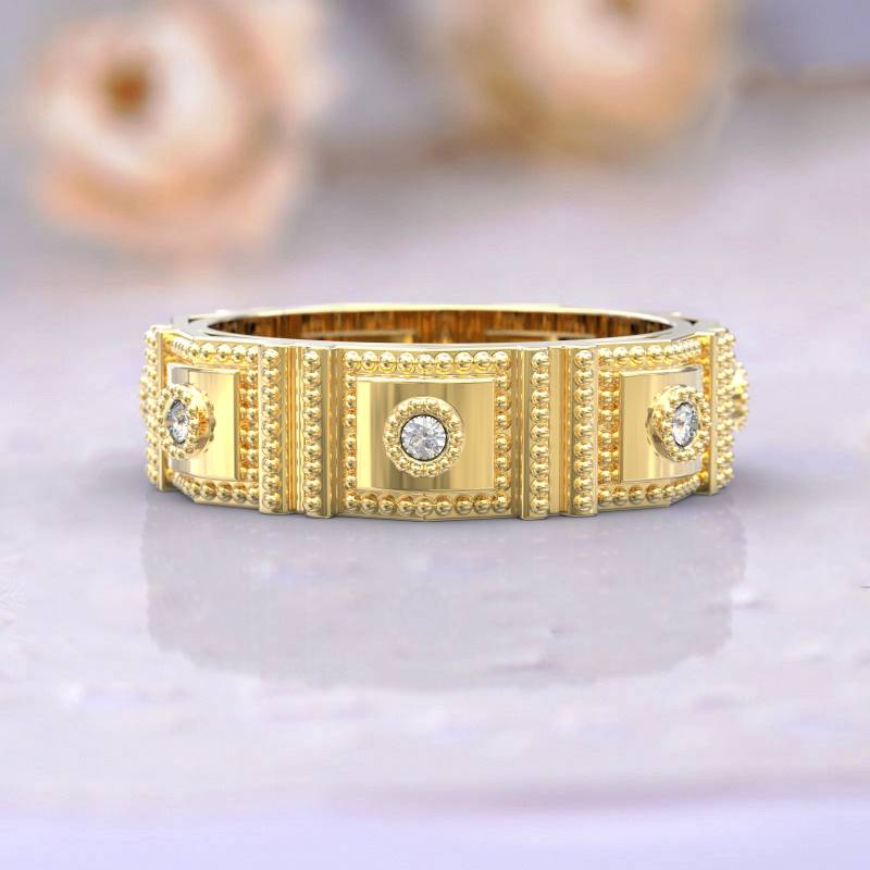 Eheringe Eternity Ring 14K Solid Gold 6 Mm Ehering von GioielliRings