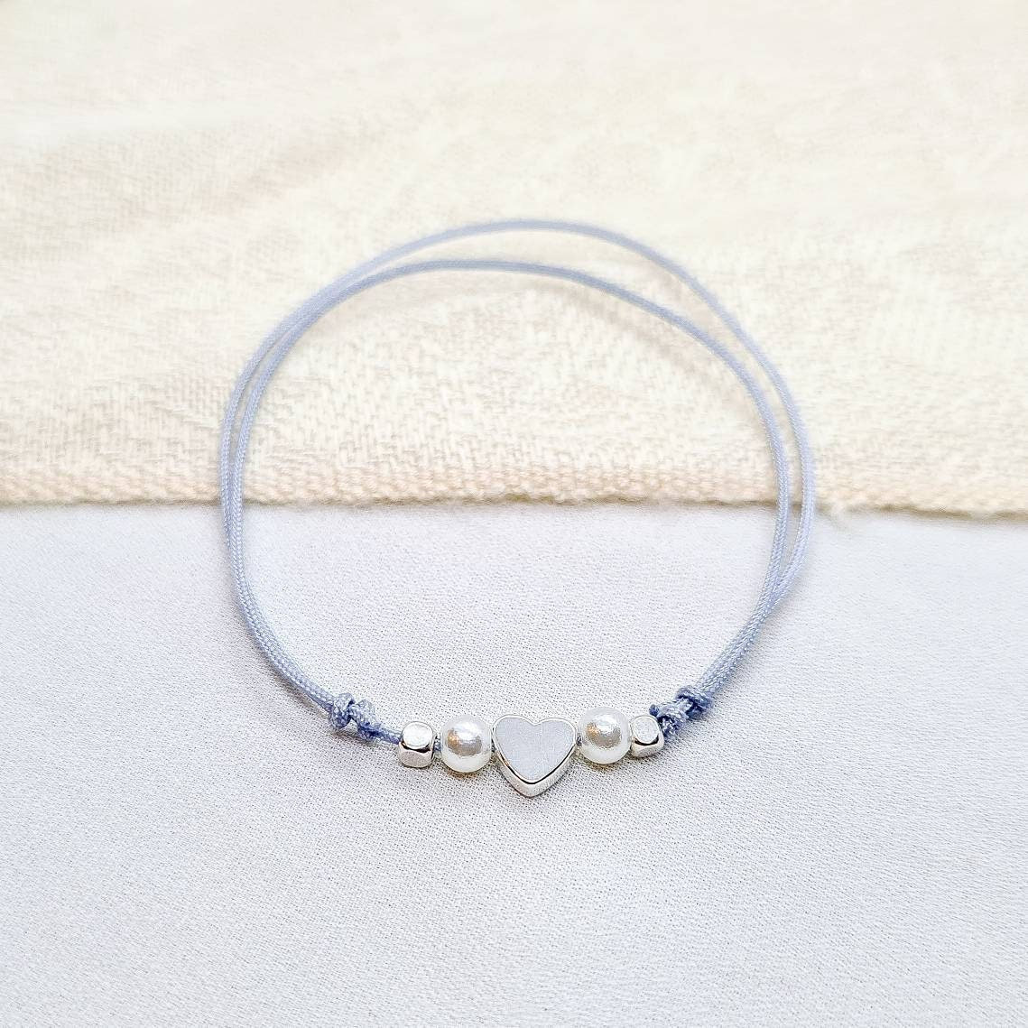 Zartes Kinderarmband Mit Herz in Silber Grössenverstellbar Verschiedene Farben Schmuck Kinder Zartes Kinderarmband Mit Herz in Silber Grössenverstellbar Verschiedene Farben Schmuck Kinder von GioielloDesign