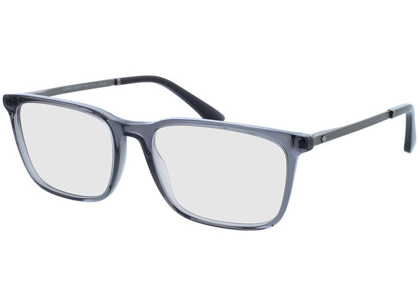 Giorgio Armani AR7249 6036 55-17 Brillengestell inkl. Gläser, Herren, Vollrand, Rechteckig von Giorgio Armani