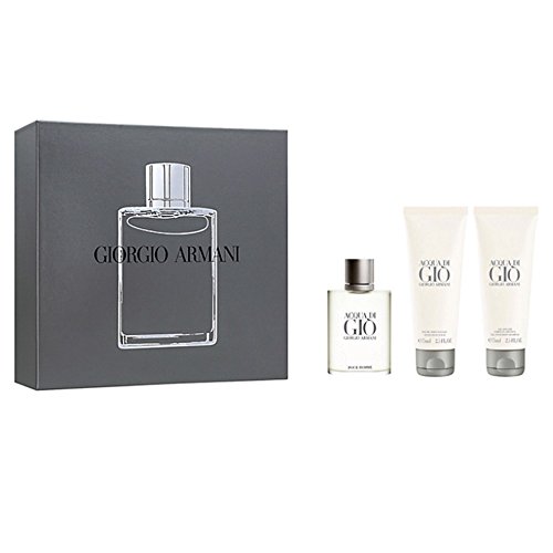 Giorgio Armani ARMANI ACQUA DI GIO for Men Geschenkset : 50ml EDT Spray, 75ml All Over Body Shampoo & 75ml After Shave Balm von Giorgio Armani