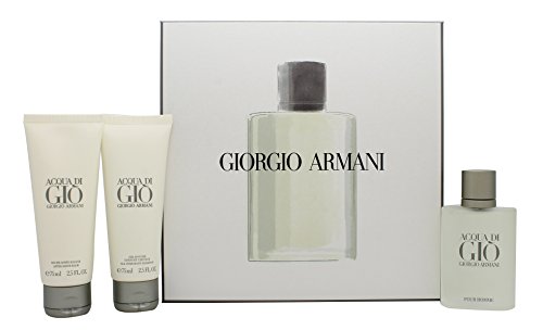 Giorgio Armani Acqua Di Gio Geschenkset 50ml EDT + 75ml Duschgel + 75ml Aftershave Balsam von Giorgio Armani