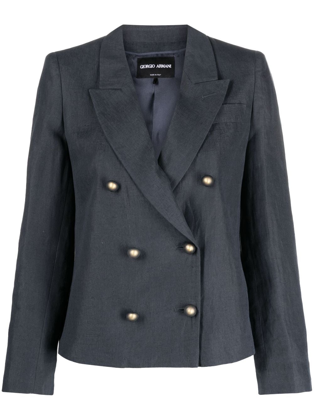 Giorgio Armani Doppelreihiger Blazer - Grau von Giorgio Armani