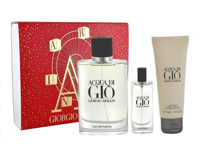 Giorgio Armani Duft-Set Armani Acqua Di Gio EDP 125ml + EDP 15ml + Body Shampoo 75ml von Giorgio Armani