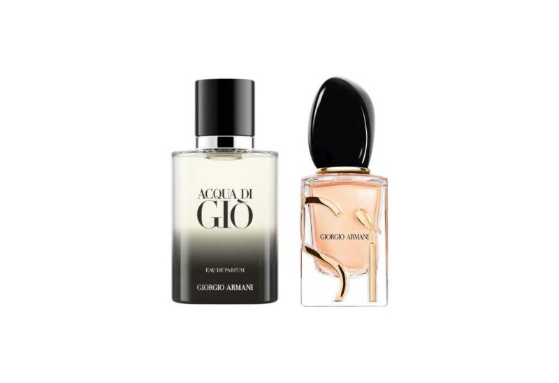 Giorgio Armani Duft-Set Sì EdP + Acqua di Giò Homme EdP - Couple Bundle, 2-tlg., Herren & Damen Parfum von Giorgio Armani