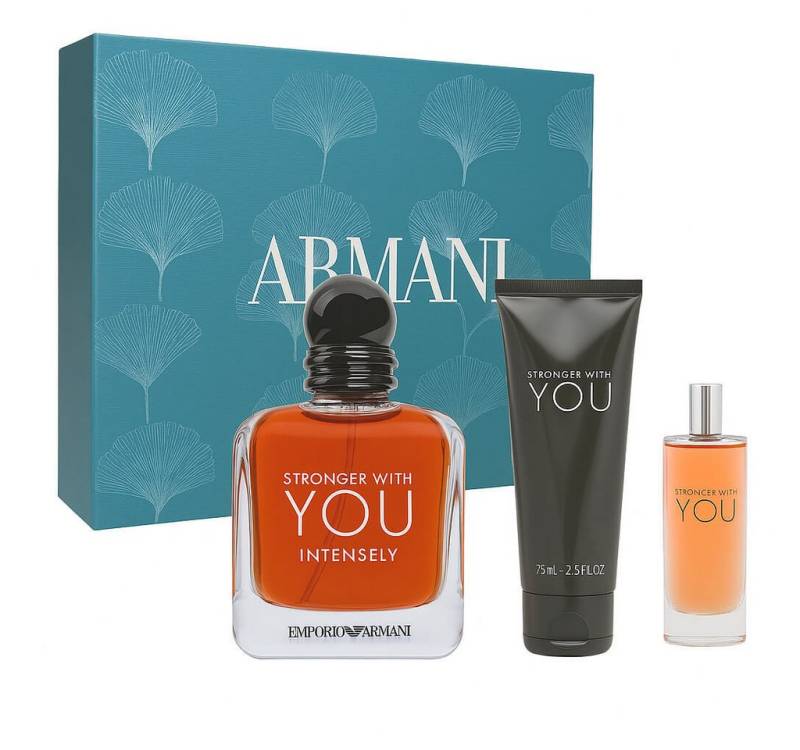Giorgio Armani Duft-Set Stronger with You Intensely Eau de Parfum 100 ml 15ml 75ml Duschgel von Giorgio Armani