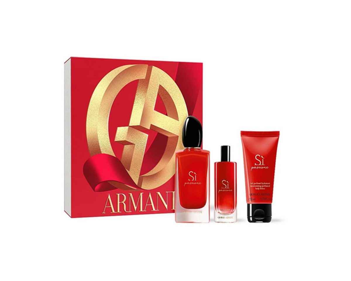 Giorgio Armani Eau de Parfum ARMANI SI PASSIONE SET: EDP SPRAY 100ML + EDP 15ML + BL 50ML von Giorgio Armani