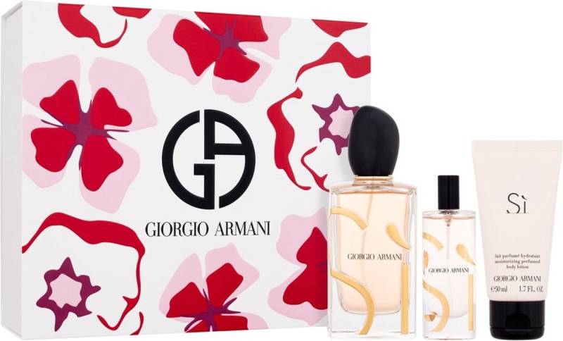 Giorgio Armani Eau de Parfum ARMANI SI PASSIONE SET: EDP SPRAY 100ML + EDP 15ML + BL 50ML von Giorgio Armani