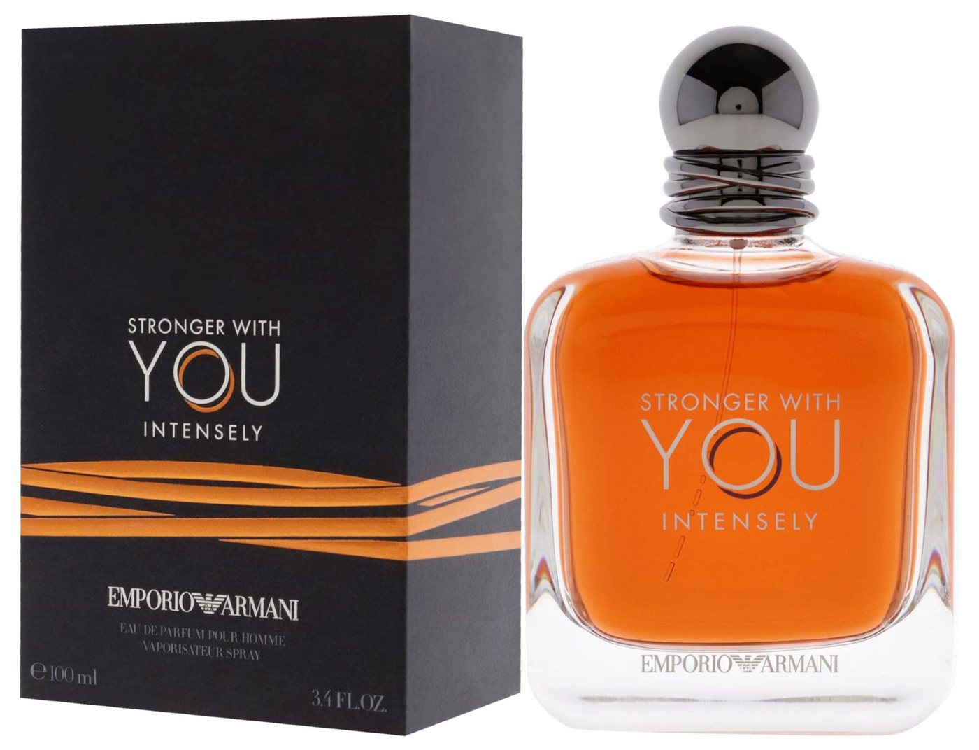 Emporio Armani Eau de Parfum Stronger with You Intensely Männer EDP Spray, EMPORIO ARMANI, Herrenparfüm, Glasflakon, Herrenduft von Emporio Armani