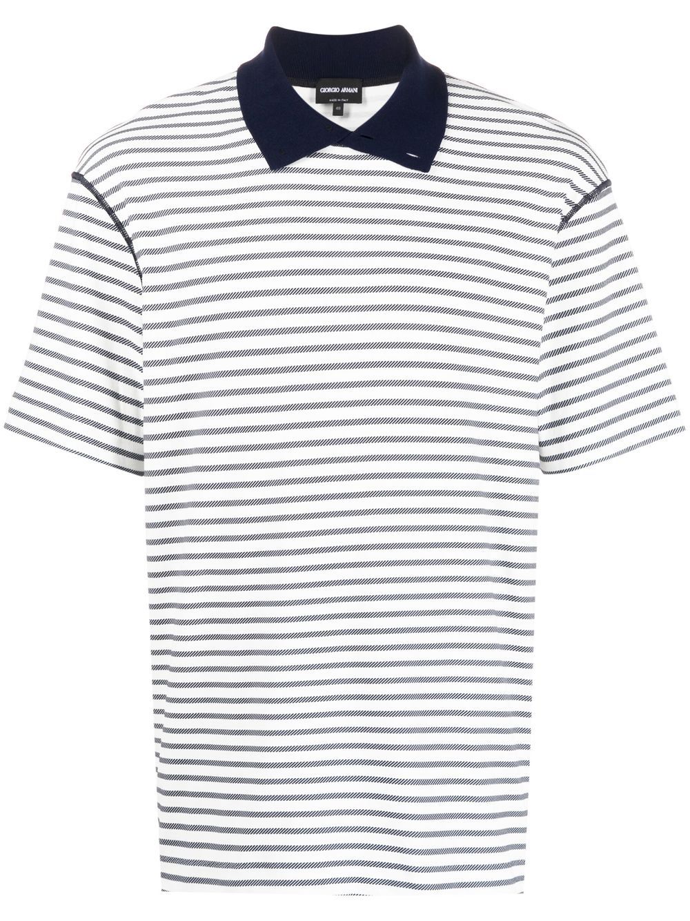 Giorgio Armani Gestreiftes Poloshirt - Weiß von Giorgio Armani