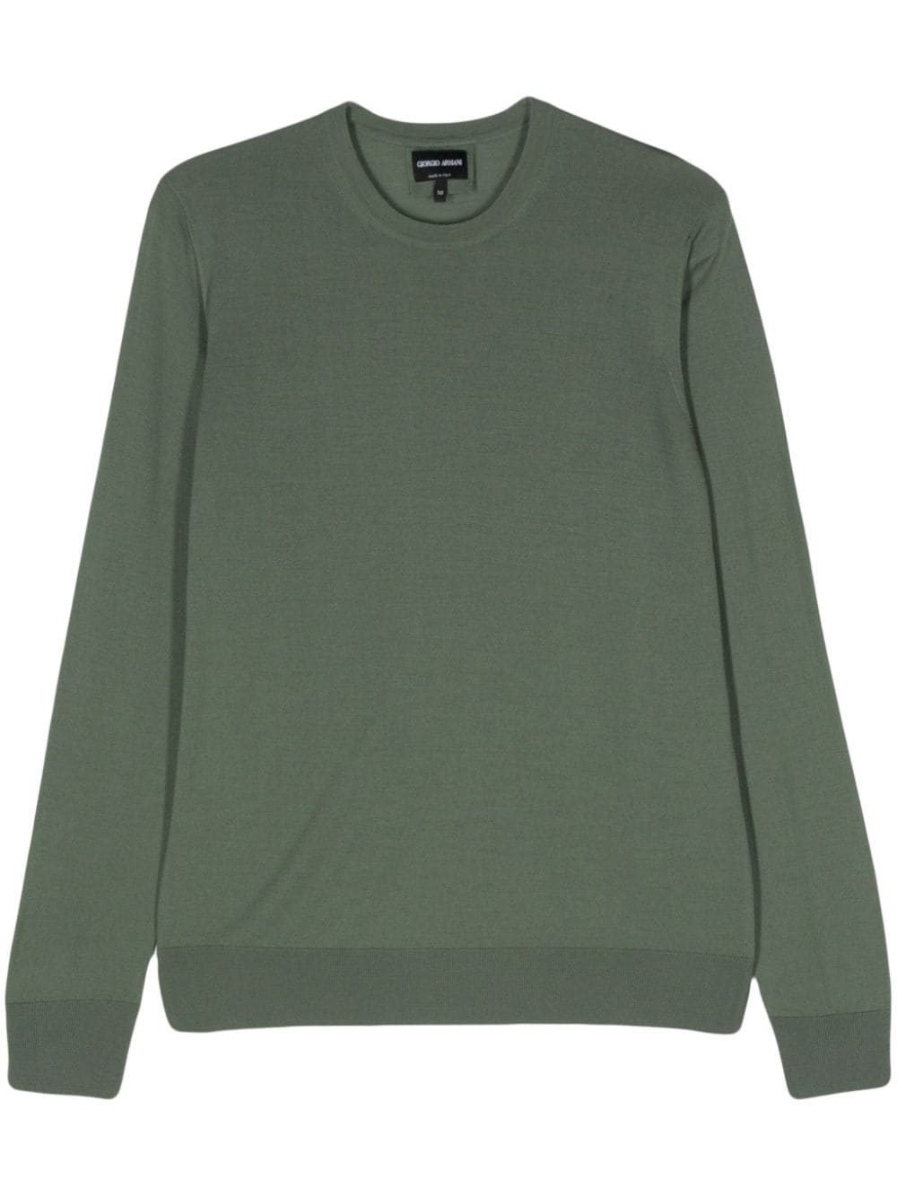 Giorgio Armani Langärmeliger Wollpullover - Grün von Giorgio Armani