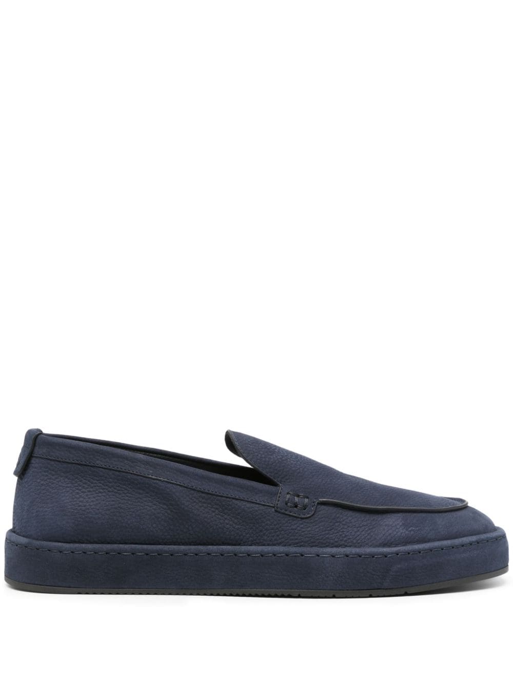 Giorgio Armani Loafer aus Nubukleder - Blau von Giorgio Armani