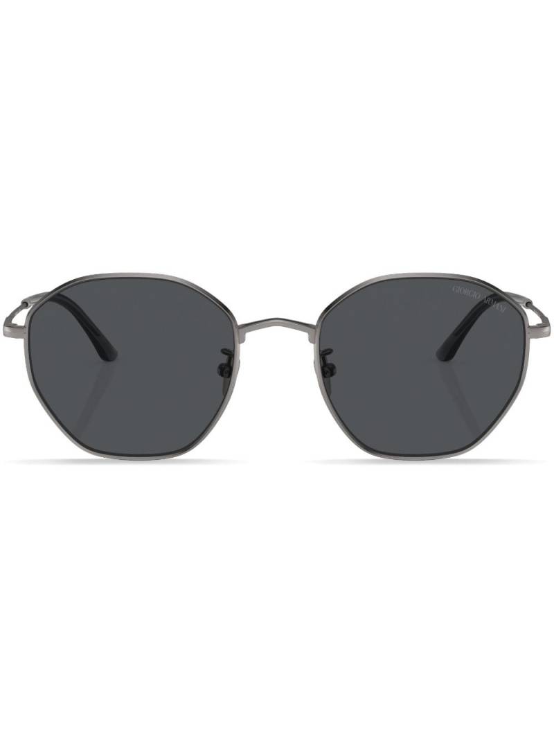 Giorgio Armani Sonnenbrille mit geometrischem Gestell - Grau von Giorgio Armani