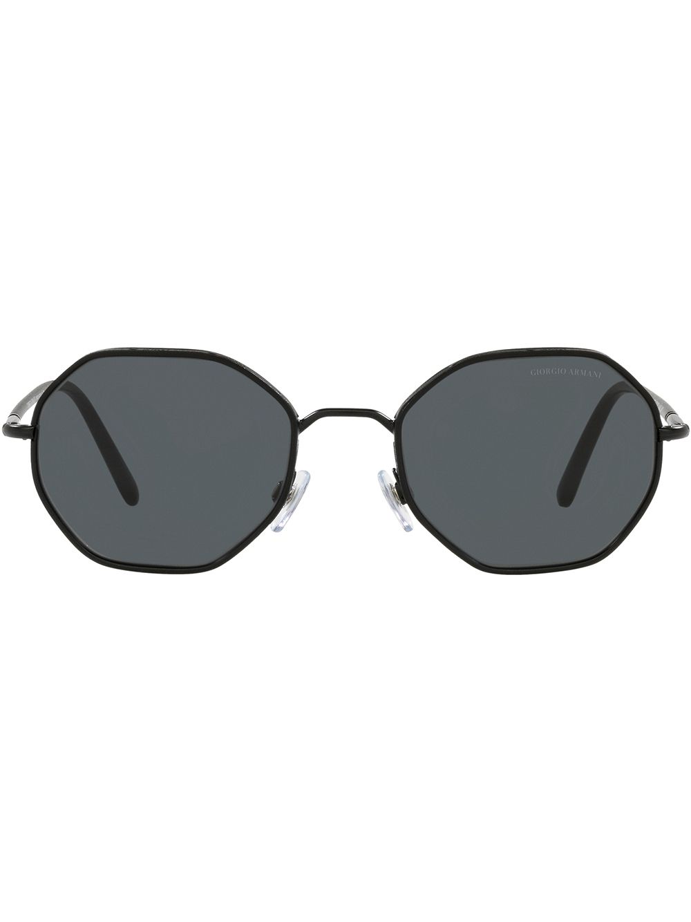 Giorgio Armani Sonnenbrille mit rundem Gestell - Schwarz von Giorgio Armani