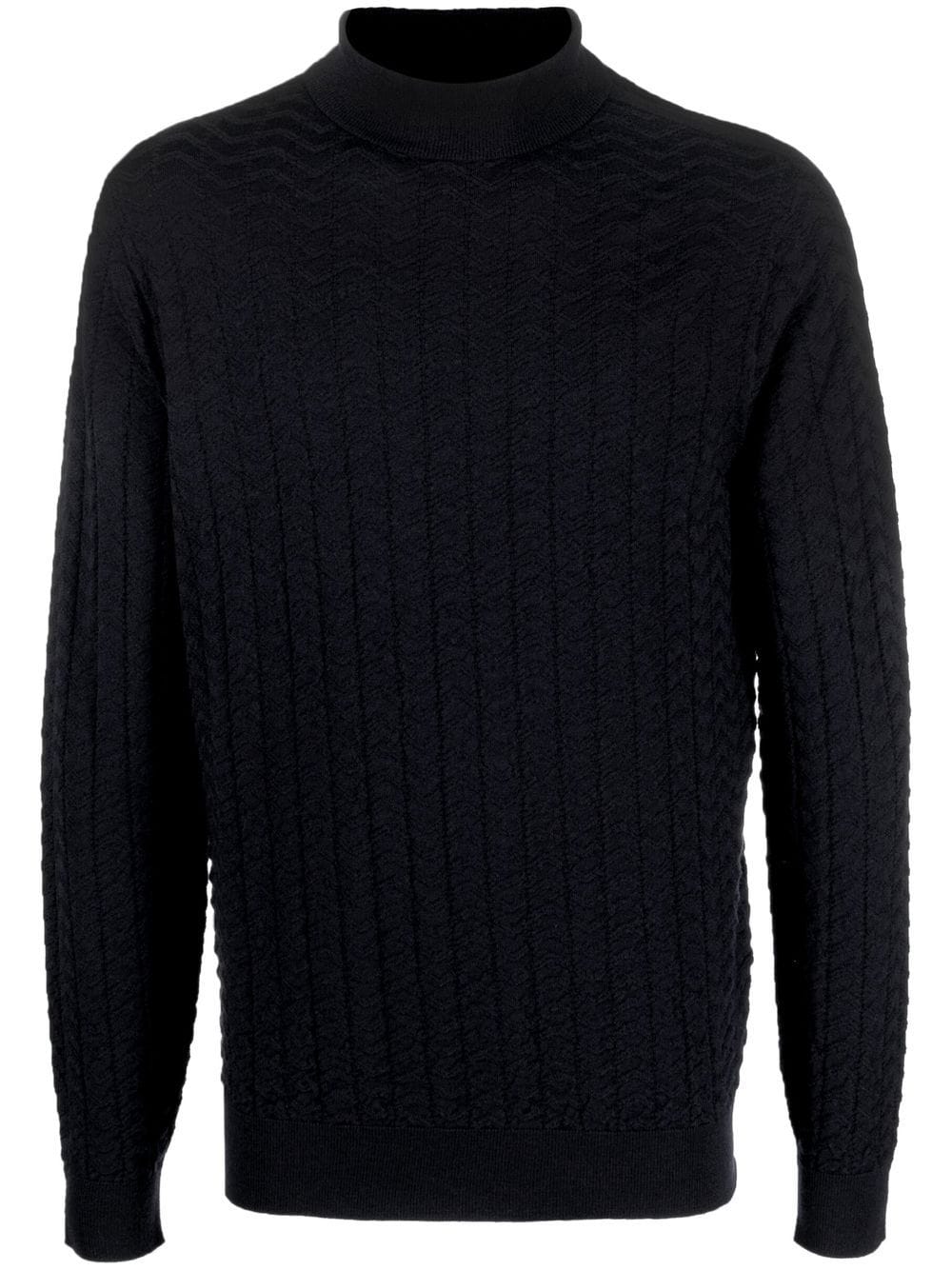 Giorgio Armani Pullover mit Stehkragen - Blau von Giorgio Armani