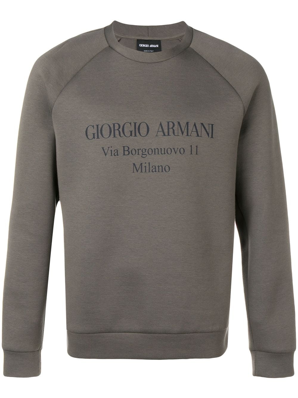 Giorgio Armani Sweatshirt mit Logo-Print - Grau von Giorgio Armani
