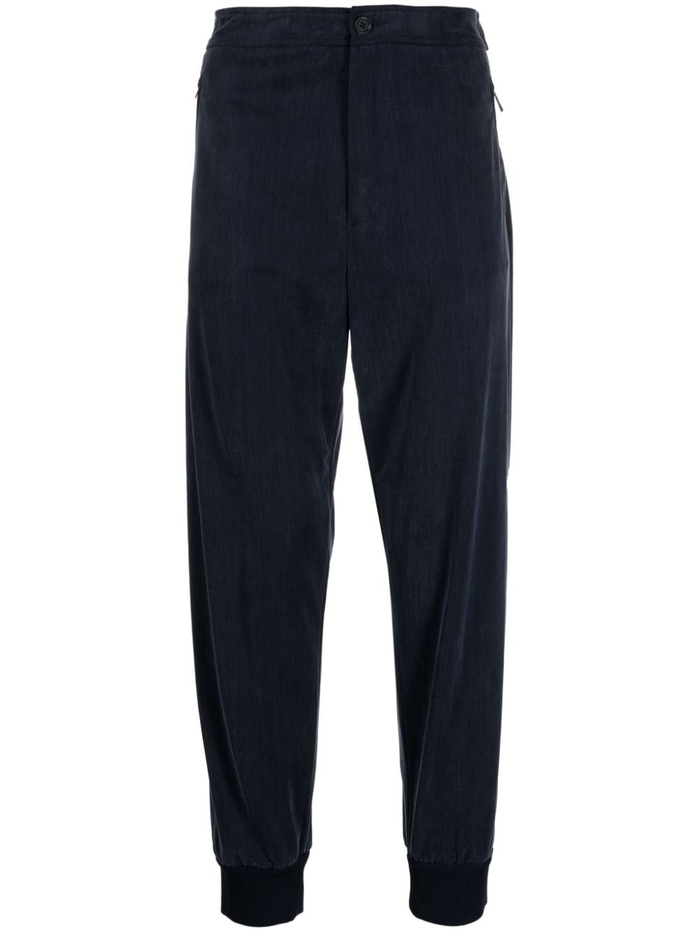 Giorgio Armani Tapered-Jogginghose aus Jersey - Blau von Giorgio Armani