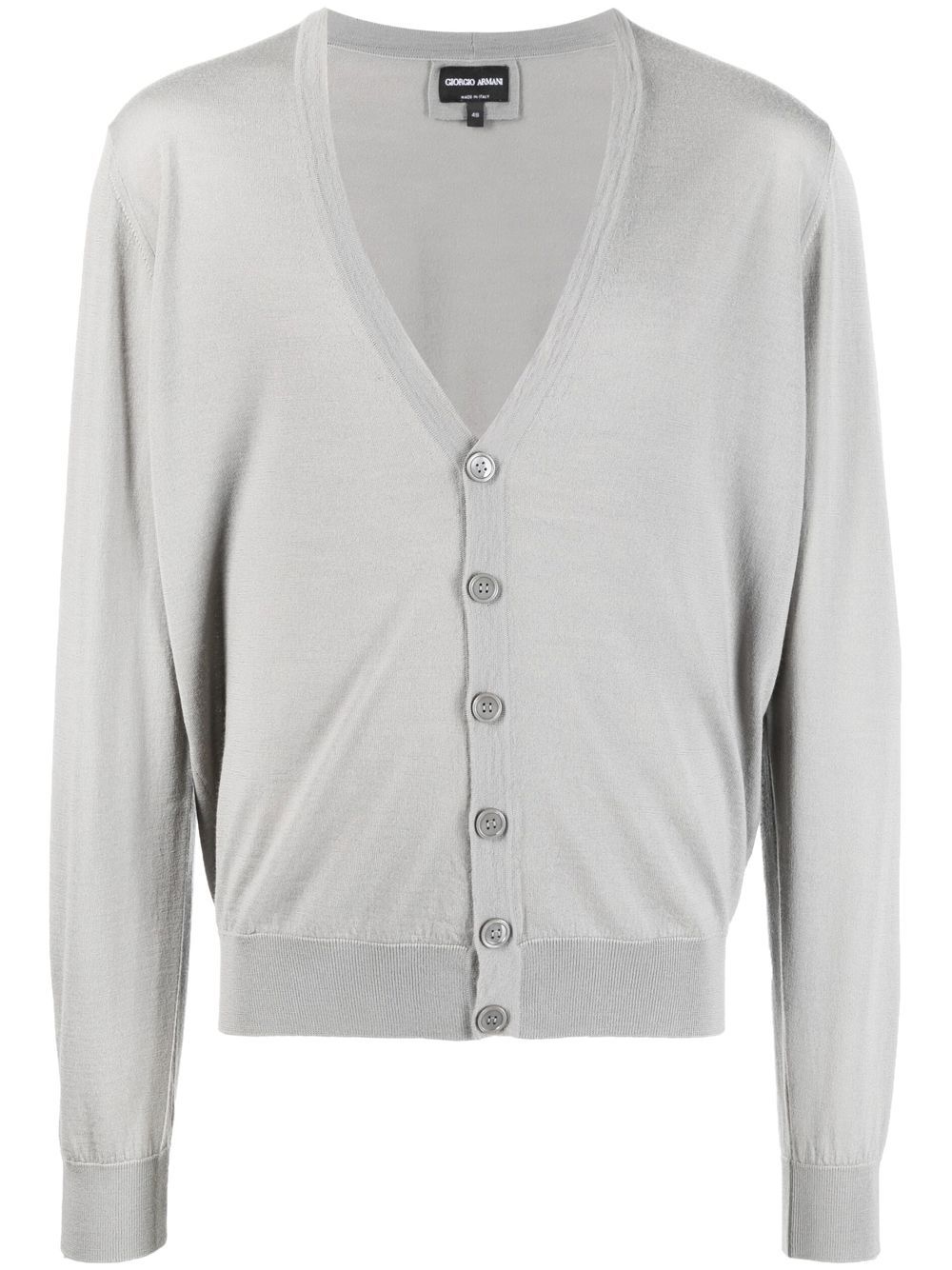 Giorgio Armani Cardigan mit V-Ausschnitt - Grau von Giorgio Armani