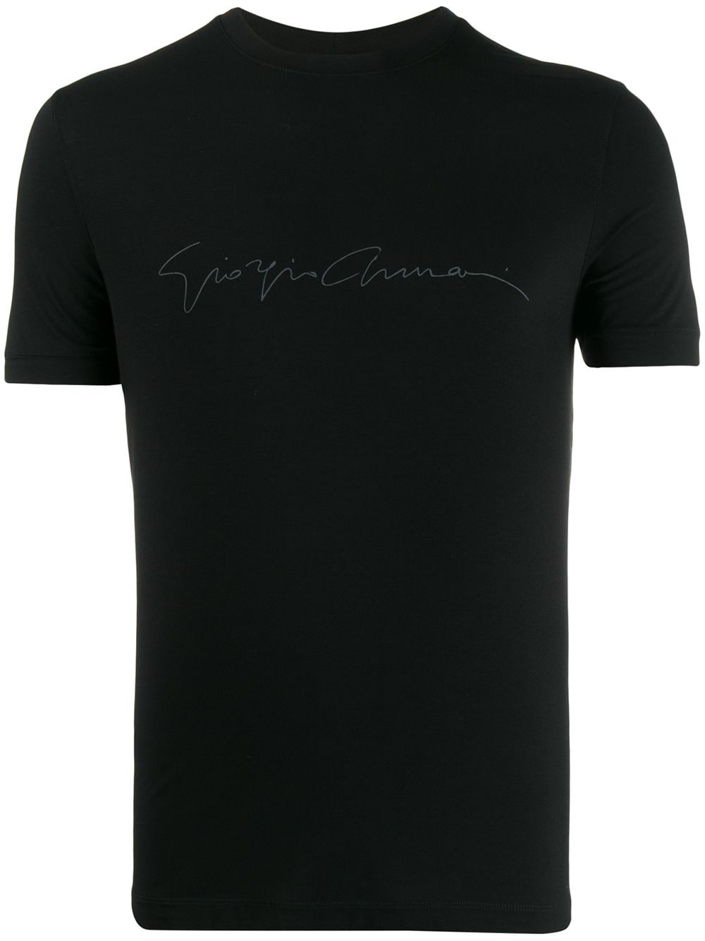 Giorgio Armani T-Shirt mit Logo - Schwarz von Giorgio Armani