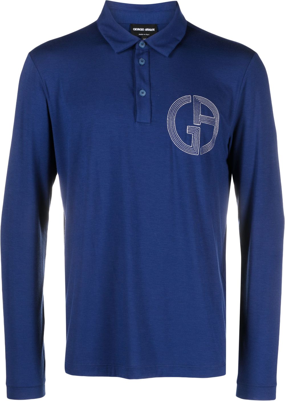 Giorgio Armani Poloshirt mit Logo-Stickerei - Blau von Giorgio Armani