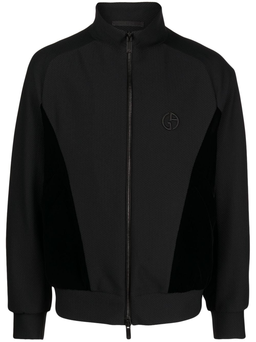 Giorgio Armani Jacke mit Logo-Stickerei - Schwarz von Giorgio Armani