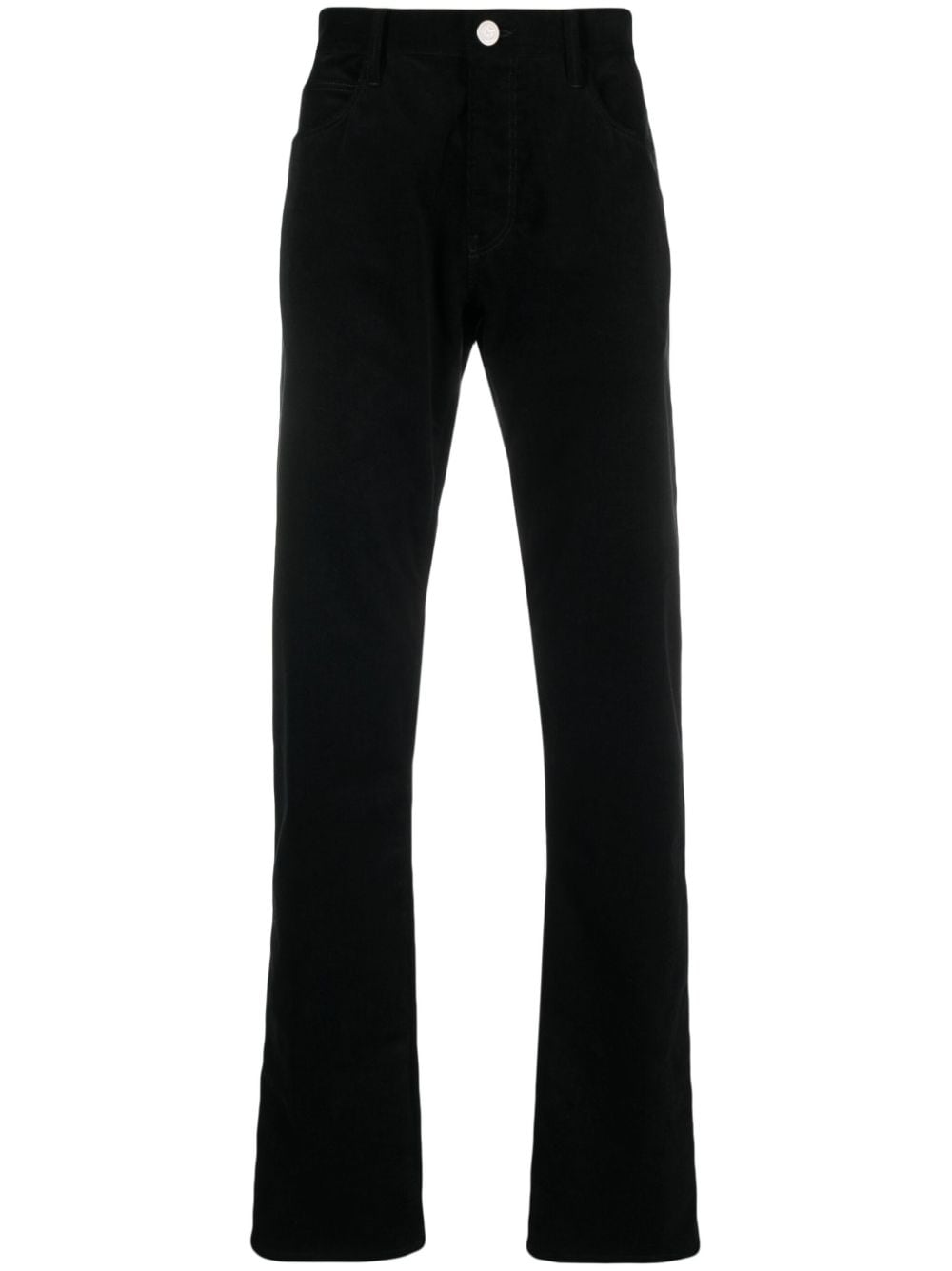 Giorgio Armani Halbhohe Straight-Leg-Jeans - Schwarz von Giorgio Armani