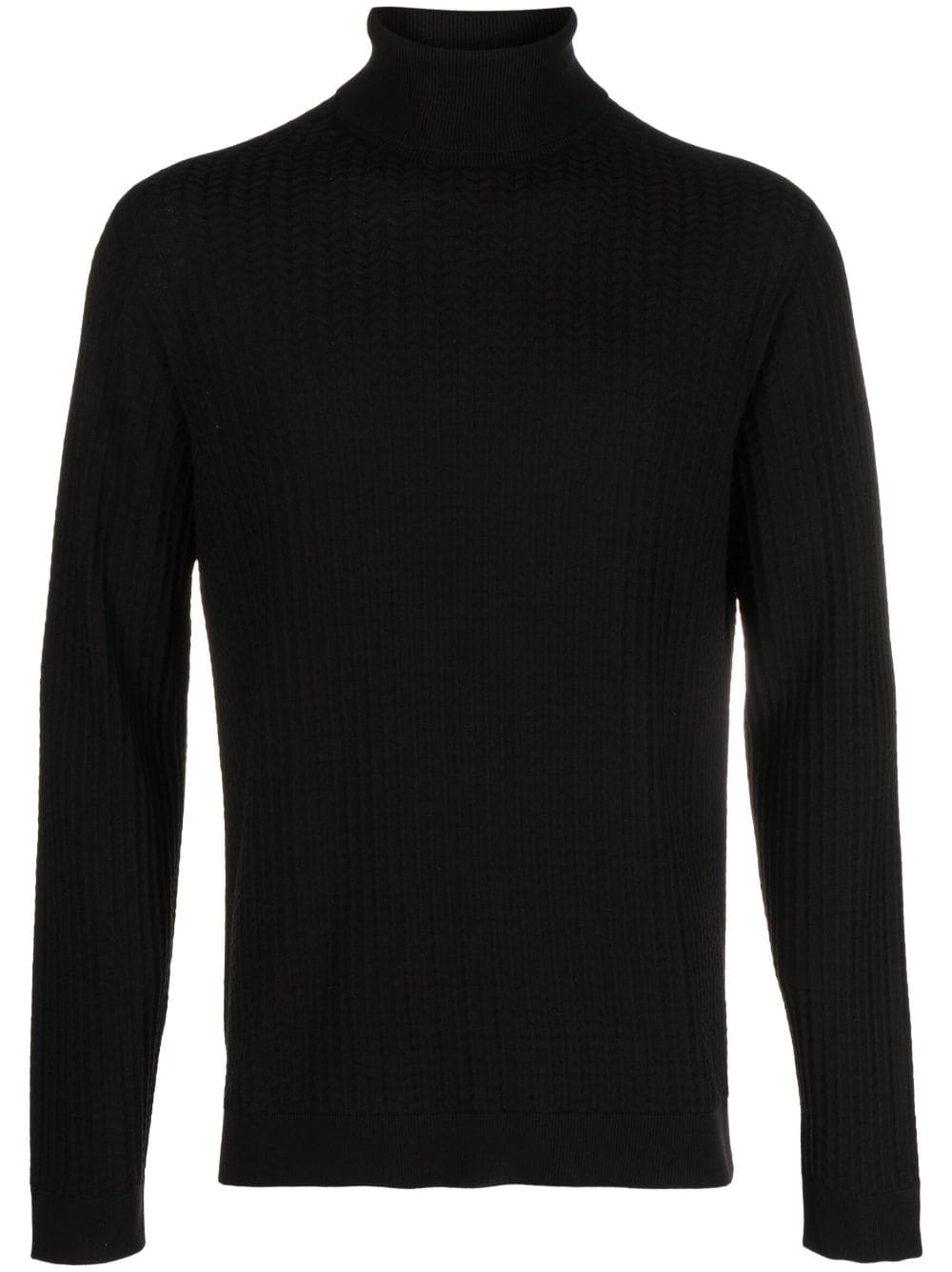 Giorgio Armani Intarsien-Pullover mit Rollkragen - Schwarz von Giorgio Armani