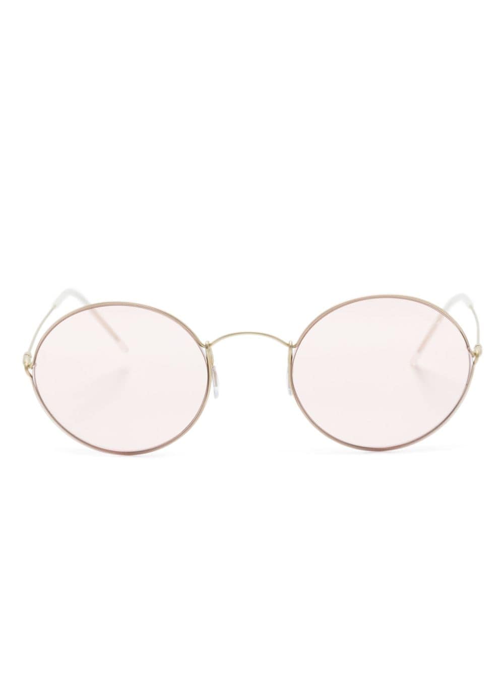 Giorgio Armani Sonnenbrille mit rundem Gestell - Gold von Giorgio Armani