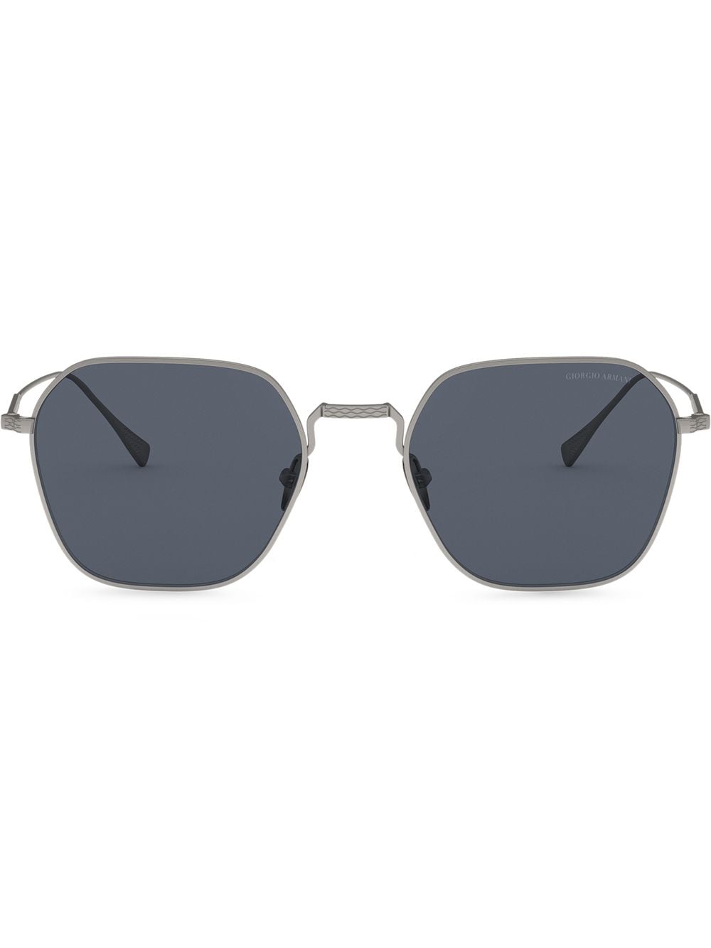 Giorgio Armani Sonnenbrille mit eckigem Gestell - Grau von Giorgio Armani