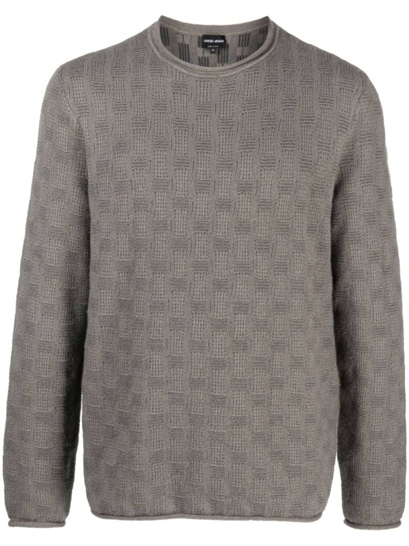 Giorgio Armani Fein gestrickter Pullover - Nude von Giorgio Armani